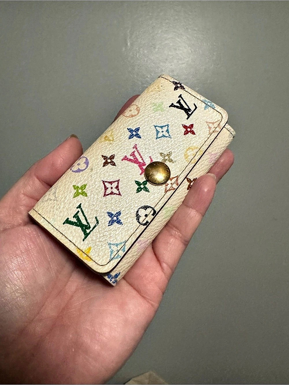 Louis Vuitton Multicolore 4 Key Holder in Pink & Multicolor